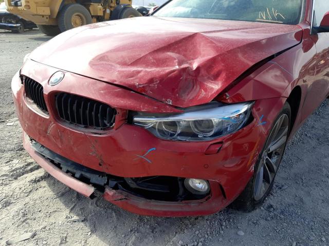WBA4R9C51HK878505 - 2017 BMW 430XI RED photo 9