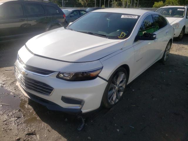 1G1ZH5SX4GF264913 - 2016 CHEVROLET MALIBU PRE WHITE photo 2