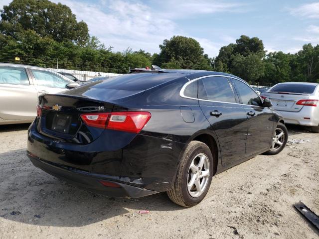 1G1ZB5ST1GF354907 - 2016 CHEVROLET MALIBU LS BLACK photo 4