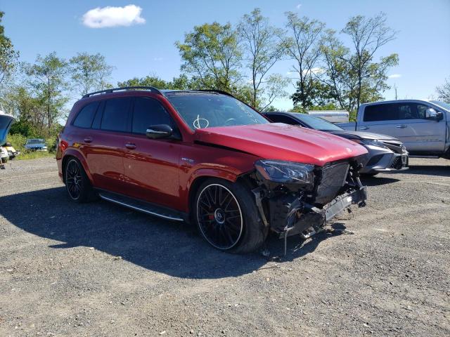 4JGFF8KE0MA360705 - 2021 MERCEDES-BENZ GLS 63 AMG BURGUNDY photo 1