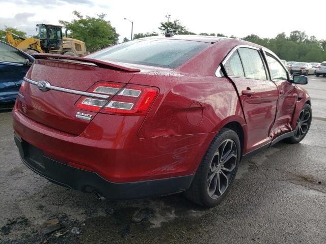 1FAHP2KT7JG113640 - 2018 FORD TAURUS SHO BURGUNDY photo 4