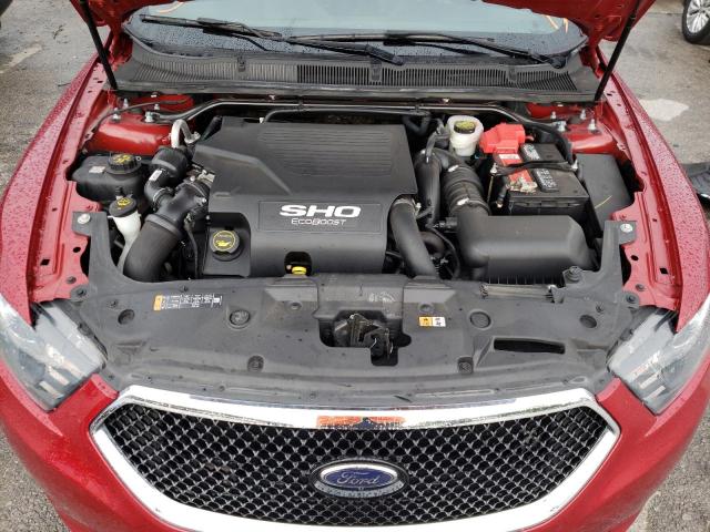 1FAHP2KT7JG113640 - 2018 FORD TAURUS SHO BURGUNDY photo 7