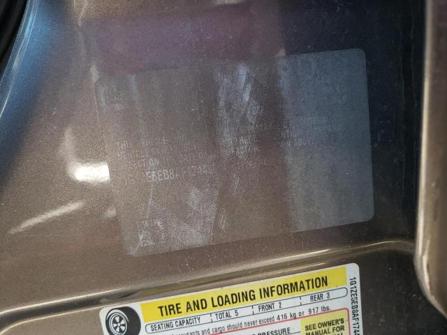 1G1ZE5EB8AF174406 - 2010 CHEVROLET MALIBU LTZ ყავისფერი ფოტო 10