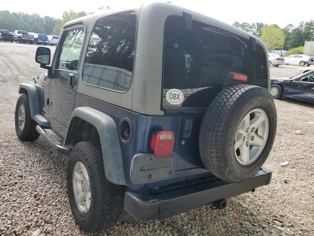 1J4FA29104P777221 - 2004 JEEP WRANGLER BLUE photo 3