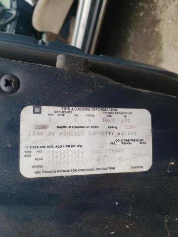 1G4GJ11AXHP440802 - 1987 BUICK REGAL BLUE photo 10