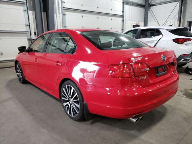 3VW2K7AJ6EM311694 - 2014 VOLKSWAGEN JETTA BASE 红色 照片 3