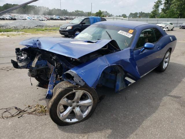 2C3CDYAG2CH280939 - 2012 DODGE CHALLENGER BLUE photo 2