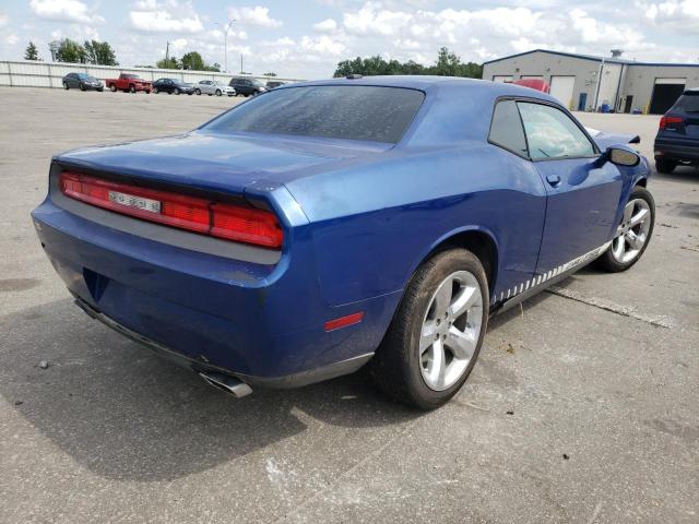 2C3CDYAG2CH280939 - 2012 DODGE CHALLENGER BLUE photo 4