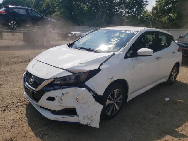 1N4BZ1BP7LC309715 - 2020 NISSAN LEAF S PLU WHITE photo 2