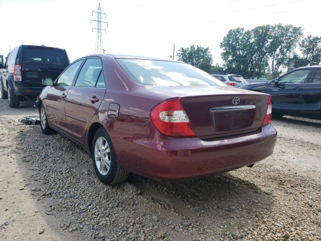 4T1BE32K44U328753 - 2004 TOYOTA CAMRY LE RED photo 3
