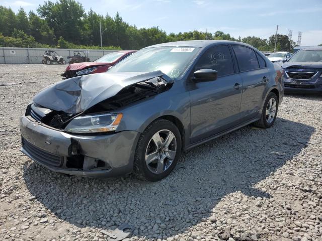 3VW2K7AJ2CM354250 - 2012 VOLKSWAGEN JETTA BASE Մոխրագույն լուսանկար 2