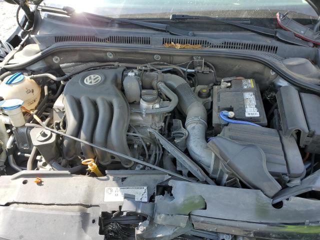 3VW2K7AJ2CM354250 - 2012 VOLKSWAGEN JETTA BASE Մոխրագույն լուսանկար 7