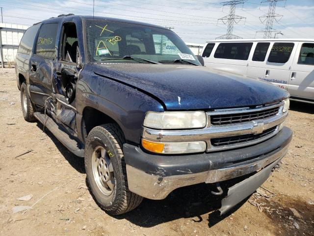 3GNFK16Z82G333570 - 2002 CHEVROLET SUBURBAN K BLUE photo 1