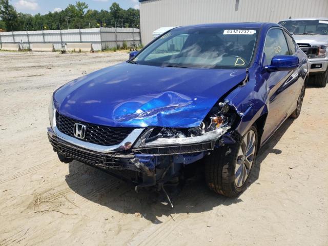 1HGCT1B88FA000832 - 2015 HONDA ACCORD EXL BLUE photo 2