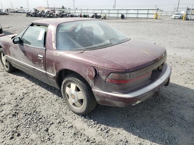 1G4EC11C6KB906894 - 1989 BUICK REATTA MAROON photo 3