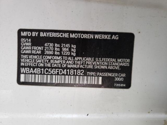 WBA4B1C56FD418182 - 2015 BMW 435 I GRAN COUPE  photo 10