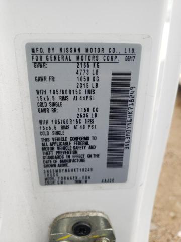 3N63M0YN6HK718249 - 2017 CHEVROLET CITY EXPRE Ақ фото 10