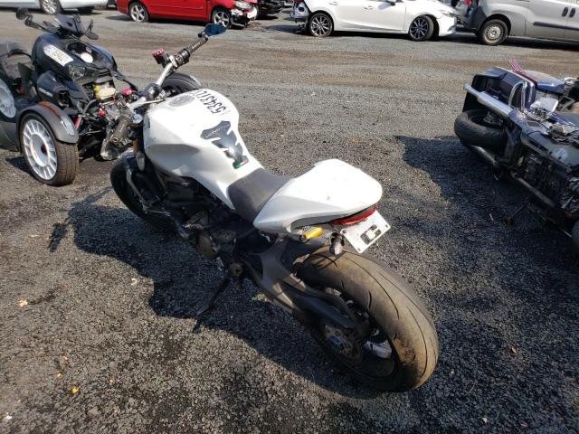 ZDM1RBSW4EB001157 - 2014 DUCATI MONSTER 12 WHITE photo 3