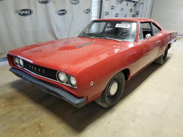 WM21H8A342917 - 1968 DODGE SUPER BEE RED photo 2