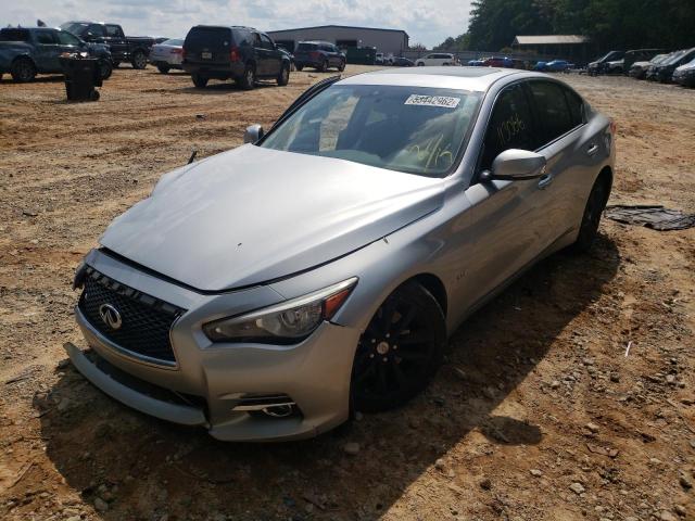 JN1EV7AP1HM737274 - 2017 INFINITI Q50 PREMIU SILVER photo 2