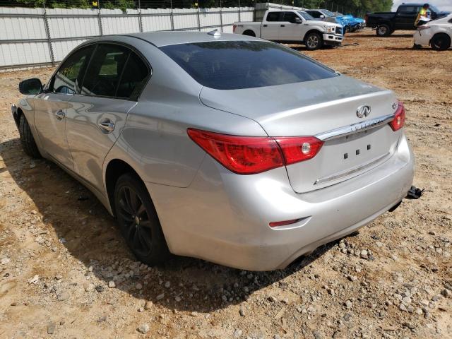 JN1EV7AP1HM737274 - 2017 INFINITI Q50 PREMIU SILVER photo 3