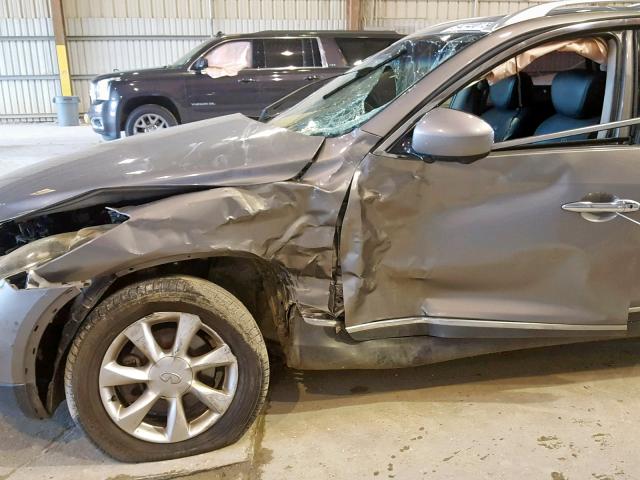 JN1AJ0HR3AM754818 - 2010 INFINITI EX35 BASE Մոխրագույն լուսանկար 9