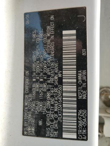 JTLKT334164098560 - 2006 TOYOTA SCION XB 白色 照片 10