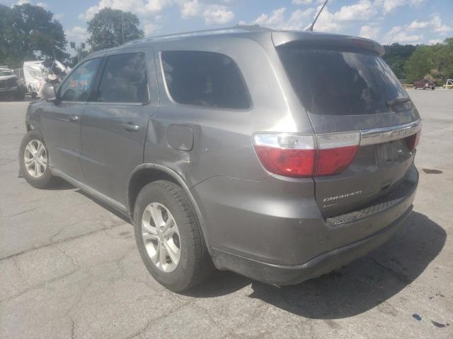 1D4RE4GG2BC742357 - 2011 DODGE DURANGO GRAY photo 3