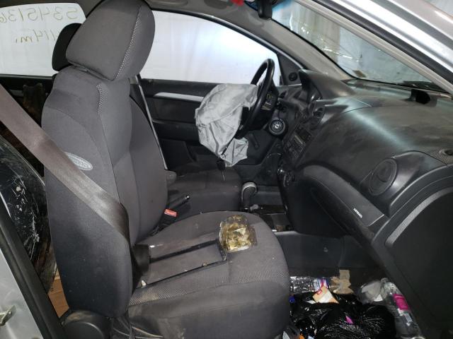 KL1TD5DE1AB114980 - 2010 CHEVROLET AVEO LS 银色 照片 5