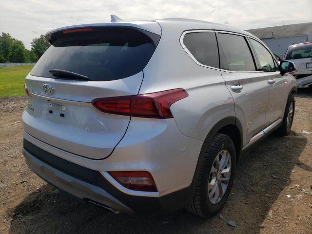 5NMS33AD9KH040891 - 2019 HYUNDAI SANTA FE 4 SILVER photo 4