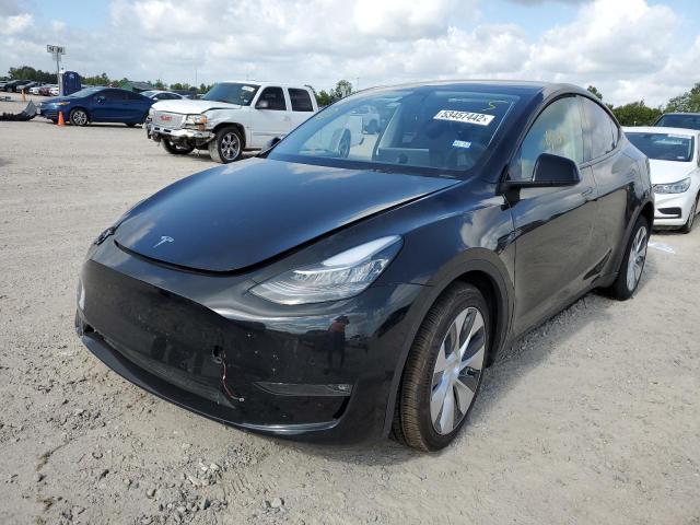 5YJYGDEE3MF188210 - 2021 TESLA MODEL Y Черный фото 2