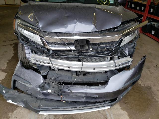 5FNYF6H05KB002761 - 2019 HONDA PILOT ELIT GRAY photo 9