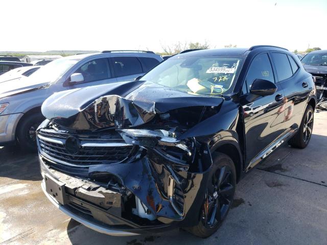 LRBFZNR41ND055817 - 2022 BUICK ENVISION E BLACK photo 2