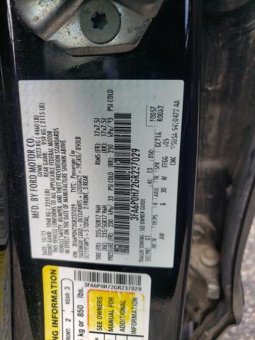 3FA6P0H72GR237029 - 2016 FORD FUSION SE  photo 10