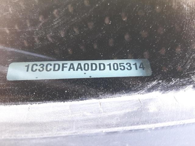 1C3CDFAA0DD105314 - 2013 DODGE DART BLUE photo 10