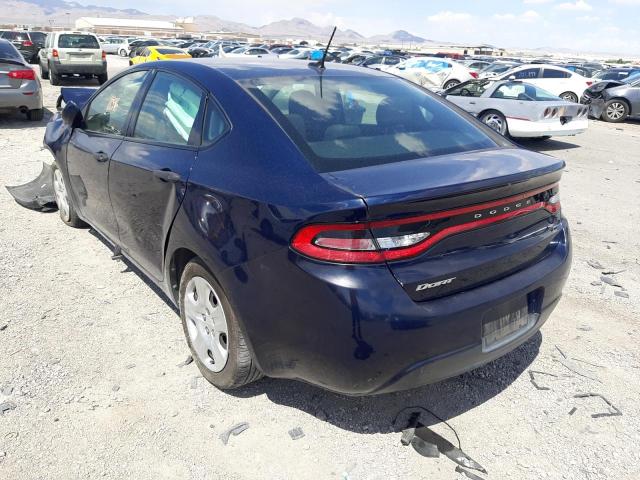 1C3CDFAA0DD105314 - 2013 DODGE DART BLUE photo 3