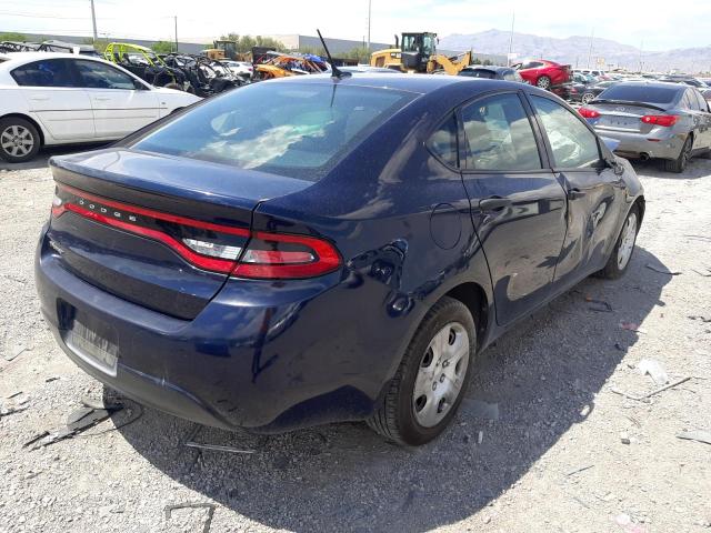 1C3CDFAA0DD105314 - 2013 DODGE DART BLUE photo 4