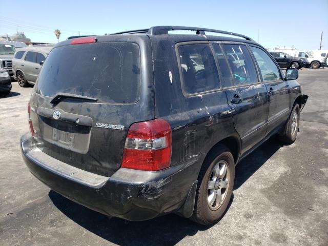 JTEDP21A840032065 - 2004 TOYOTA HIGHLANDER BLACK photo 4