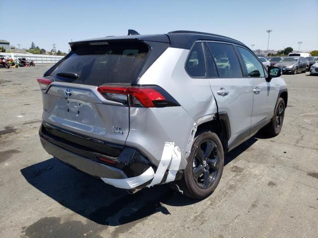 2T3E6RFV6MW005006 - 2021 TOYOTA RAV4 XSE SILVER photo 4