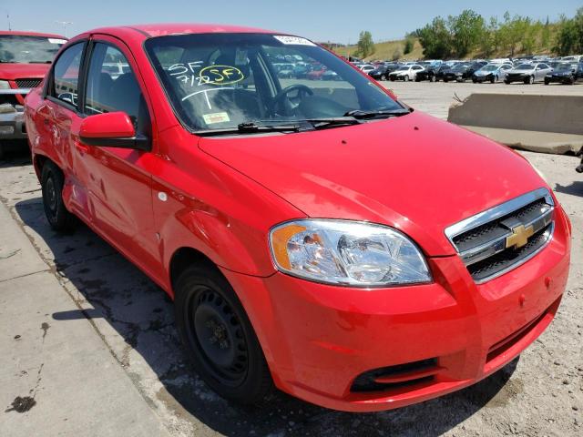 KL1TD56637B066266 - 2007 CHEVROLET AVEO BASE RED photo 1