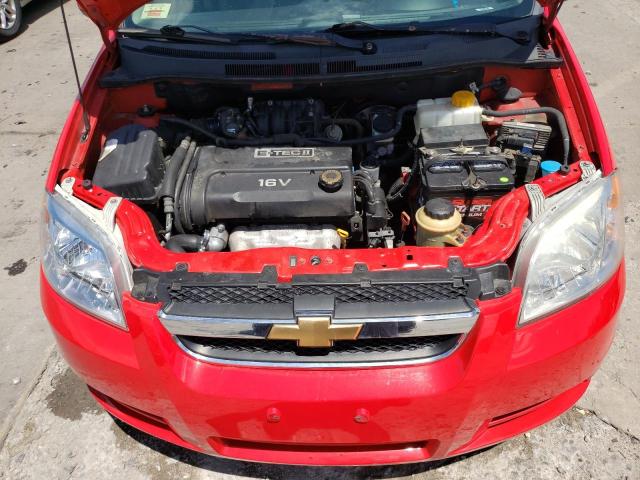 KL1TD56637B066266 - 2007 CHEVROLET AVEO BASE RED photo 7