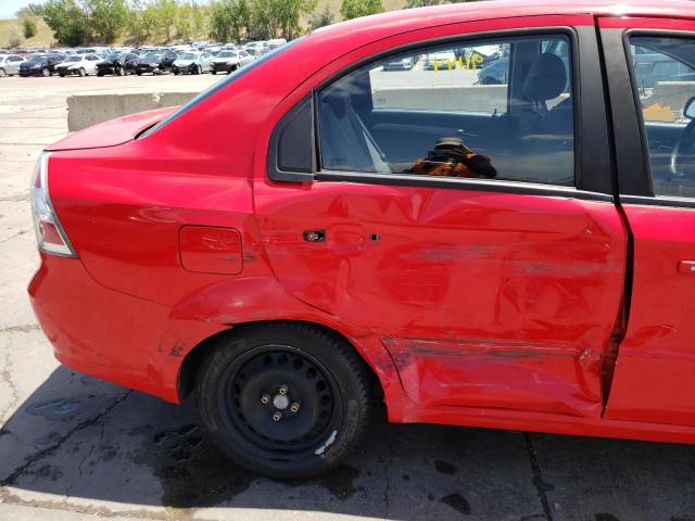 KL1TD56637B066266 - 2007 CHEVROLET AVEO BASE RED photo 9