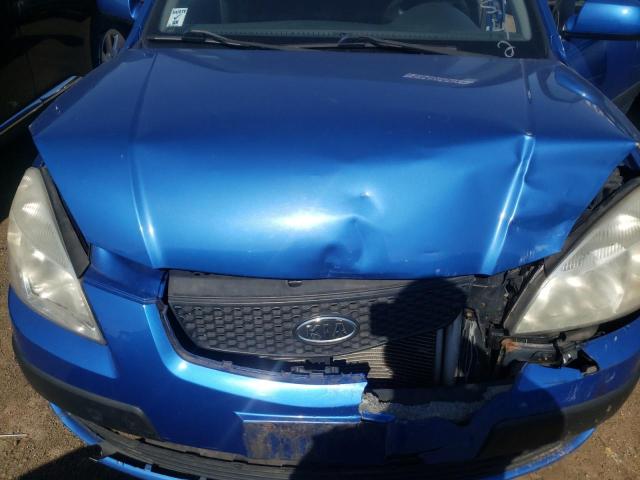 KNADE123X86377229 - 2008 KIA RIO BASE BLUE photo 7