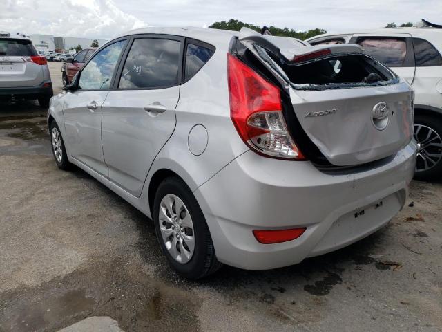 KMHCT5AE4FU222551 - 2015 HYUNDAI ACCENT GS SILVER photo 3