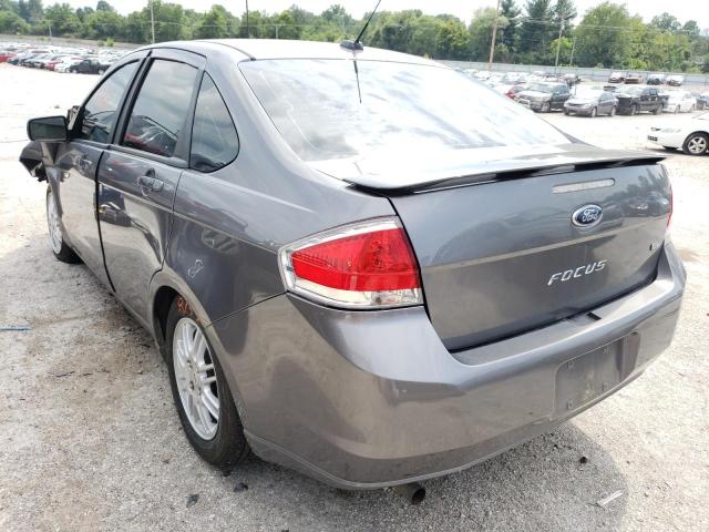 1FAHP3FN5BW116609 - 2011 FORD FOCUS SE GRAY photo 3