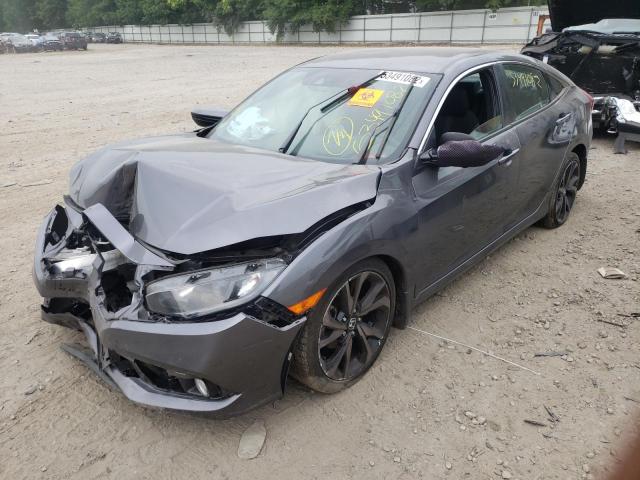 2HGFC2F80MH535178 - 2021 HONDA CIVIC SPOR GRAY photo 2