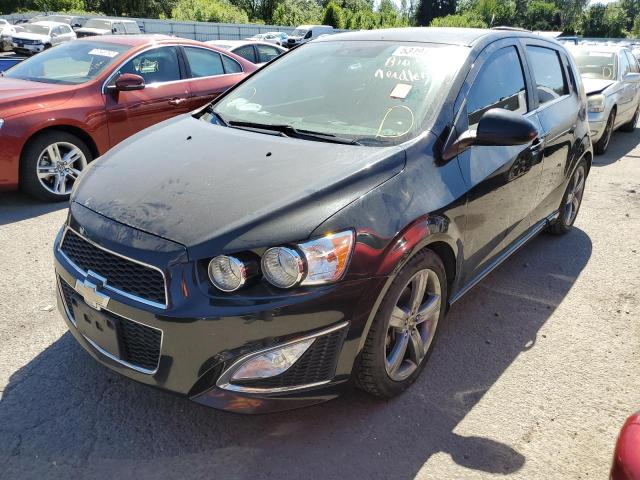 1G1JH6SB9F4153582 - 2015 CHEVROLET SONIC RS BLACK photo 2