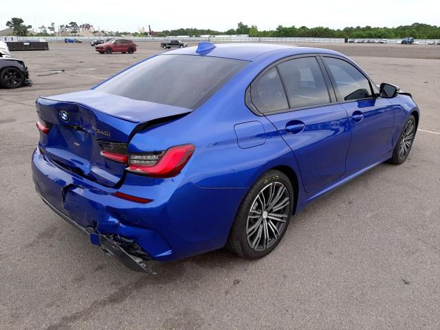 WBA5U9C05LFJ43986 - 2020 BMW M340XI BLUE photo 4