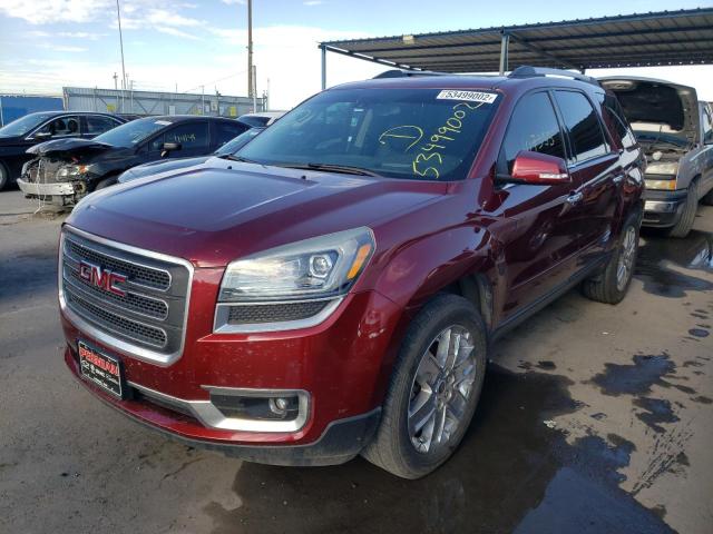 1GKKRSKD9HJ129617 - 2017 GMC ACADIA LIM RED photo 2