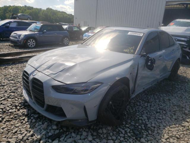 WBS43AY01NFL61852 - 2022 BMW M3 COMPETI Boz foto 2